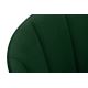 Chaise de repas BAKERI 86x48 cm vert foncé/chêne clair