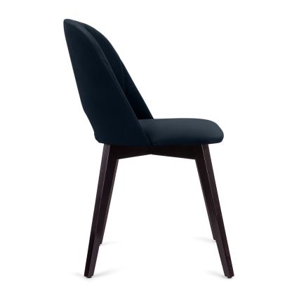 Chaise de repas BOVIO 86x48 cm bleu foncé/hêtre