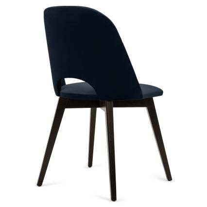 Chaise de repas BOVIO 86x48 cm bleu foncé/hêtre