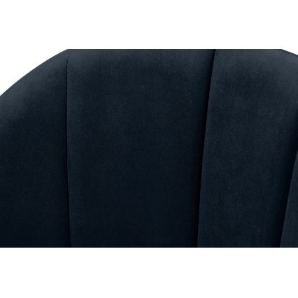 Chaise de repas BOVIO 86x48 cm bleu foncé/hêtre