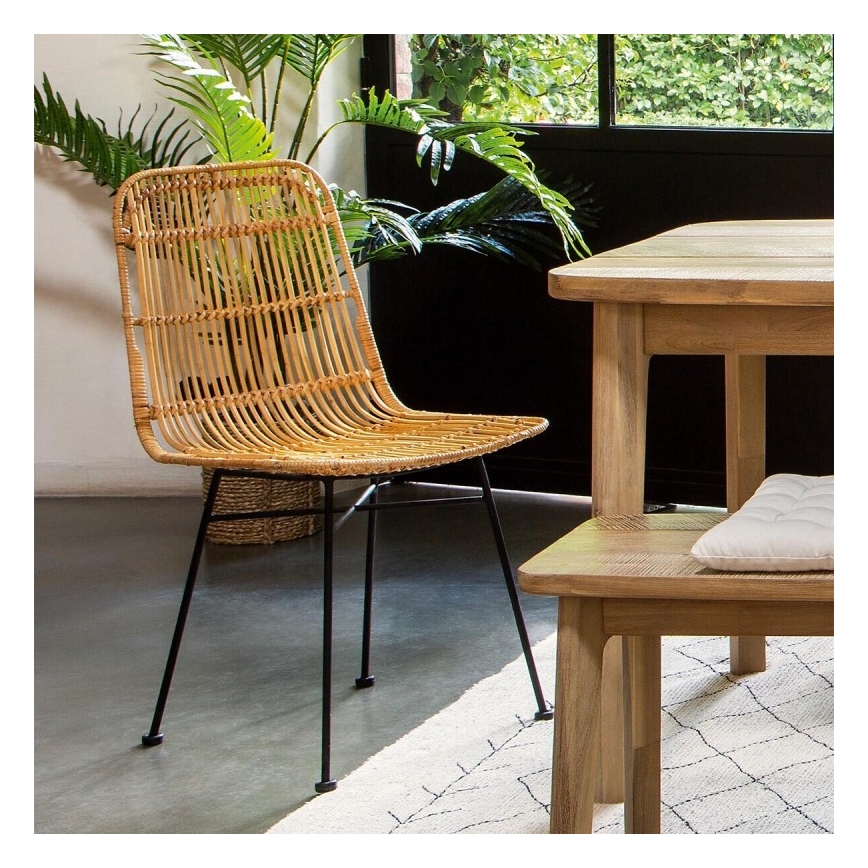 Chaise de repas KUBU rotin