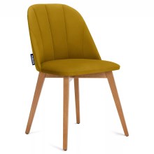 Chaise de repas RIFO 86x48 cm jaune/hêtre