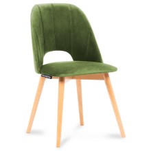 Chaise de repas TINO 86x48 cm vert clair/hêtre