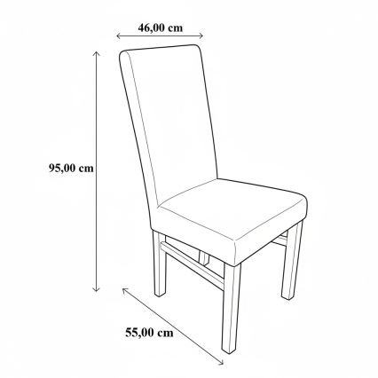 Chaise de salle à manger ALISON gris/blanc