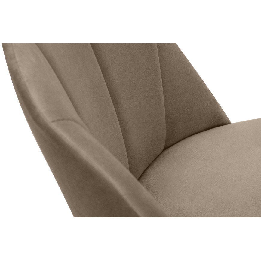 Chaise de salle à manger BAKERI 86x48 cm beige/chêne clair