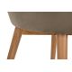 Chaise de salle à manger BAKERI 86x48 cm beige/chêne clair