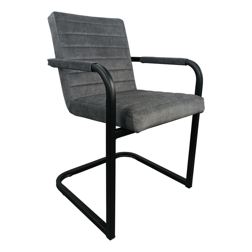 Chaise de salle à manger BART grise