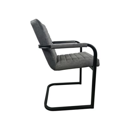 Chaise de salle à manger BART grise