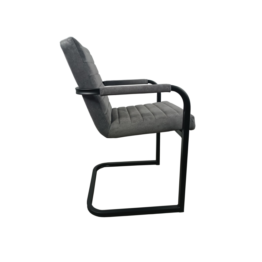 Chaise de salle à manger BART grise