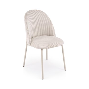 Chaise de salle à manger BEAU, 1 pièce, beige