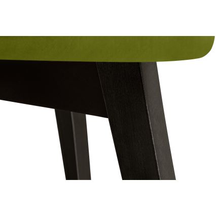 Chaise de salle à manger BOVIO 86x48 cm vert clair/hêtre