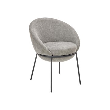 Chaise de salle à manger COBRE 1 pièce grise