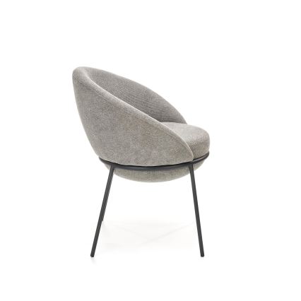 Chaise de salle à manger COBRE 1 pièce grise