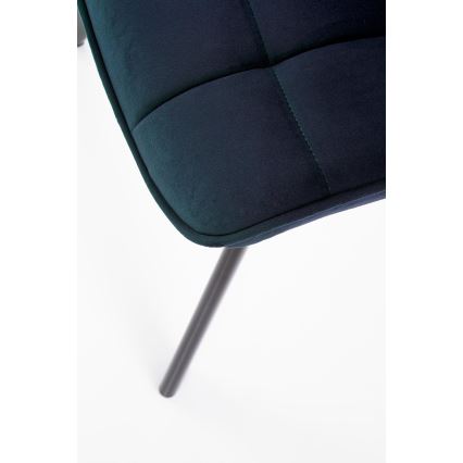 Chaise de salle à manger COMORO, 1 pièce, bleu foncé