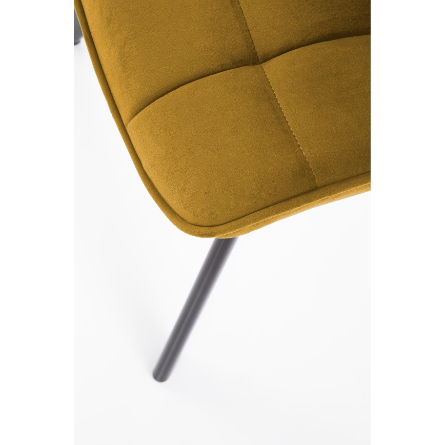 Chaise de salle à manger COMORO, 1 pièce, jaune