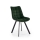 Chaise de salle à manger COMORO, 1 pièce, vert foncé