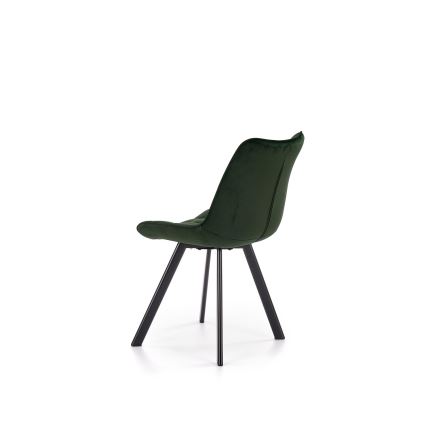 Chaise de salle à manger COMORO, 1 pièce, vert foncé