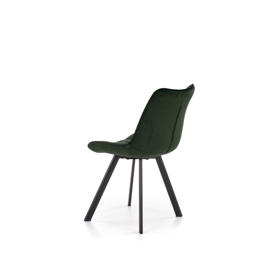 Chaise de salle à manger COMORO, 1 pièce, vert foncé
