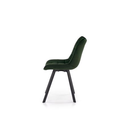 Chaise de salle à manger COMORO, 1 pièce, vert foncé