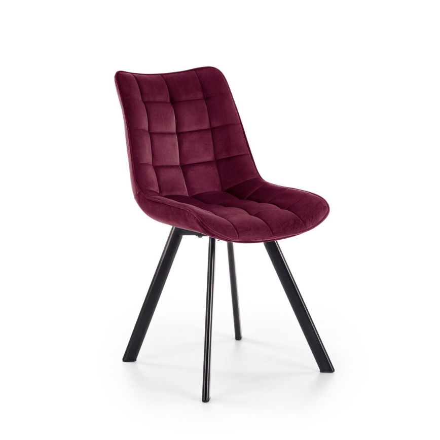 Chaise de salle à manger COMORO — 1 pièce, rouge foncé