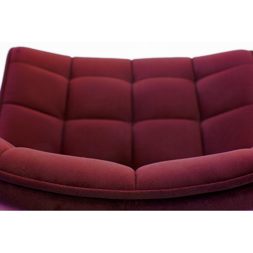Chaise de salle à manger COMORO — 1 pièce, rouge foncé