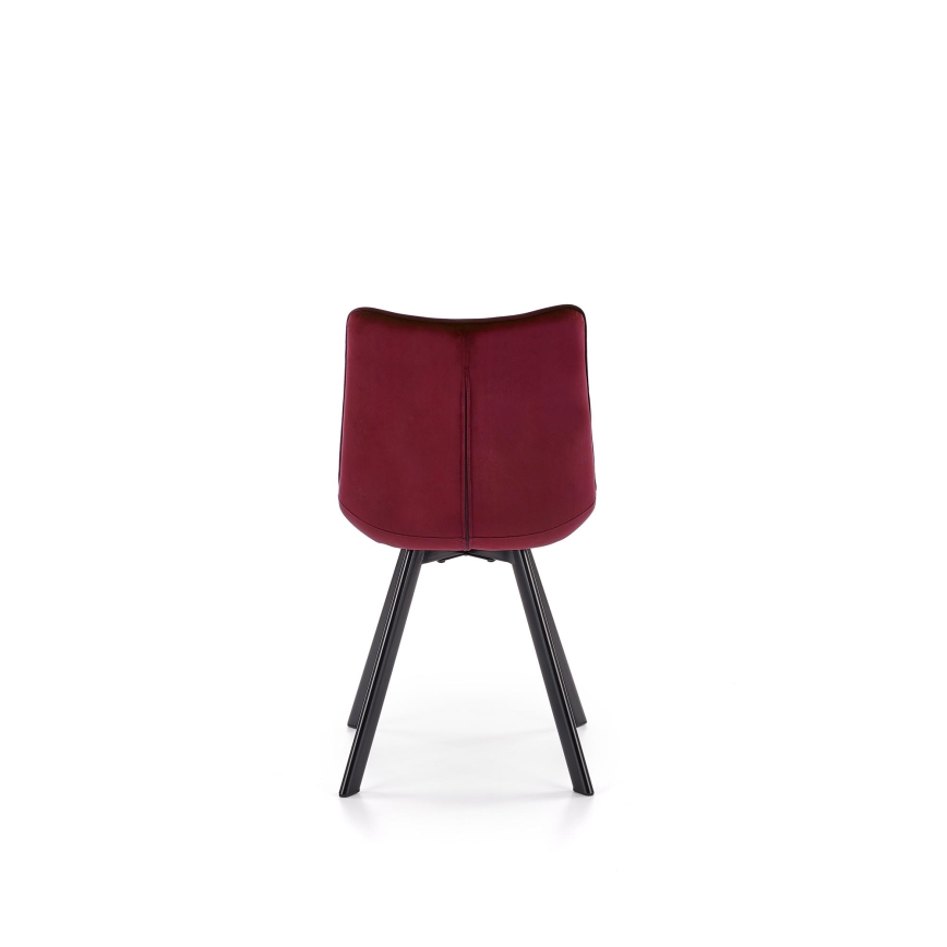 Chaise de salle à manger COMORO — 1 pièce, rouge foncé