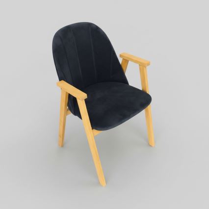 Chaise de salle à manger GARDA chêne/anthracite