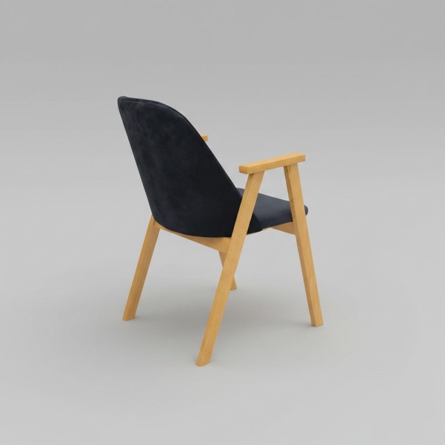 Chaise de salle à manger GARDA chêne/anthracite