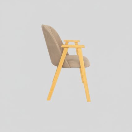Chaise de salle à manger GARDA chêne/beige