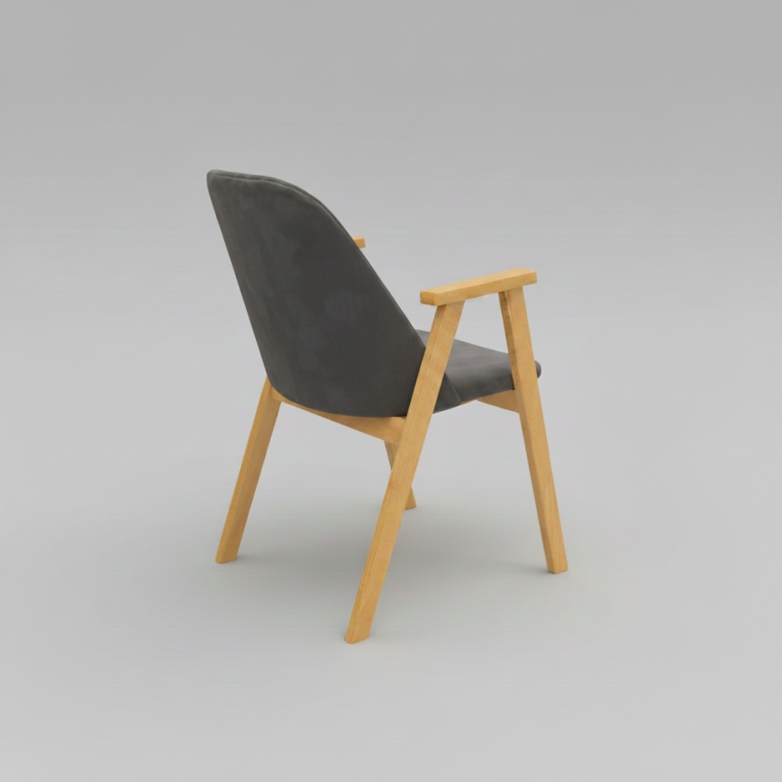 Chaise de salle à manger GARDA chêne/gris