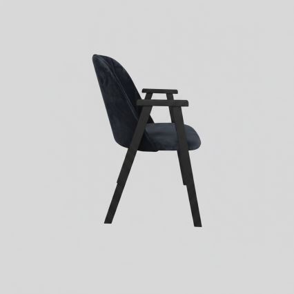 Chaise de salle à manger GARDA noire/anthracite