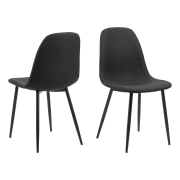 Chaise de salle à manger KAIA 4 pcs noir