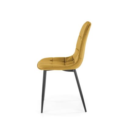 Chaise de salle à manger KINDREL, 1 pièce, jaune