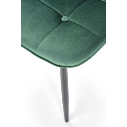 Chaise de salle à manger KINDREL, 1 pièce, vert foncé