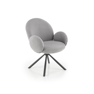 Chaise de salle à manger KIVA, 1 pièce, gris