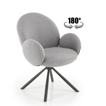Chaise de salle à manger KIVA, 1 pièce, gris