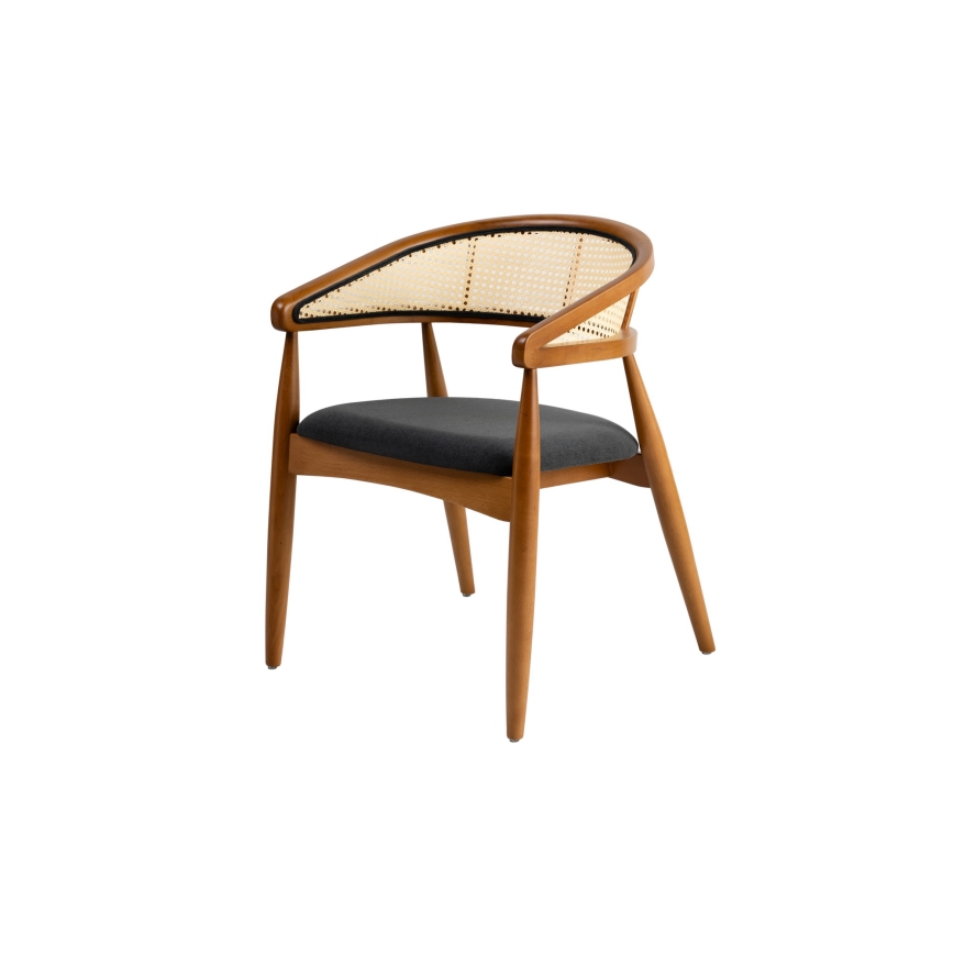 Chaise de salle à manger LIMA 75x54 cm chêne/noir
