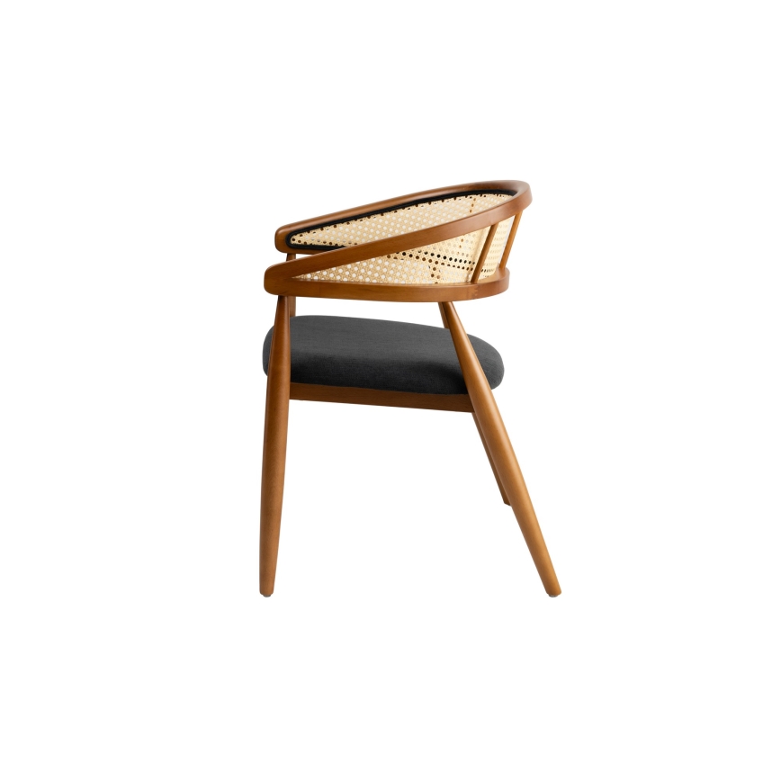 Chaise de salle à manger LIMA 75x54 cm chêne/noir