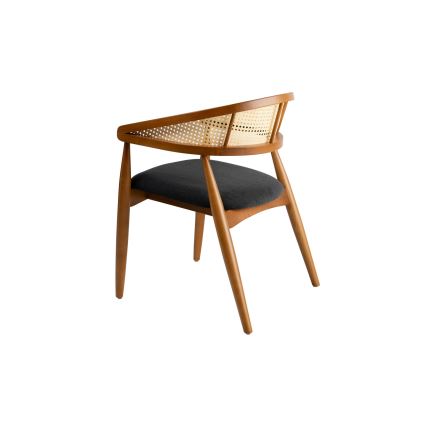 Chaise de salle à manger LIMA 75x54 cm chêne/noir