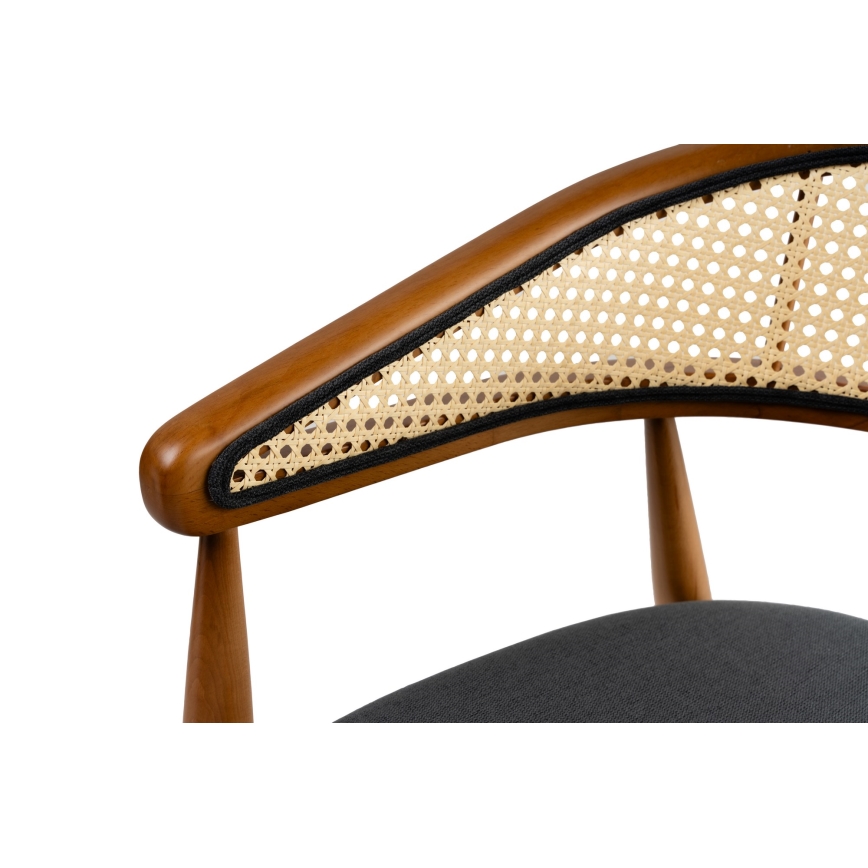 Chaise de salle à manger LIMA 75x54 cm chêne/noir
