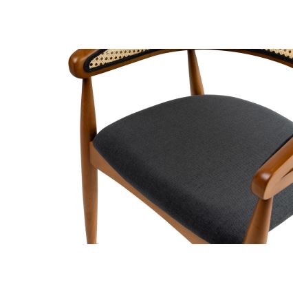 Chaise de salle à manger LIMA 75x54 cm chêne/noir