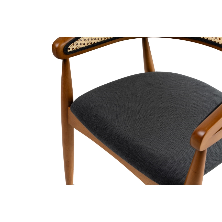 Chaise de salle à manger LIMA 75x54 cm chêne/noir