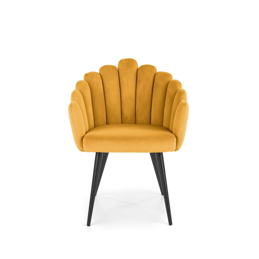 Chaise de salle à manger LOCAS 1 pièce jaune