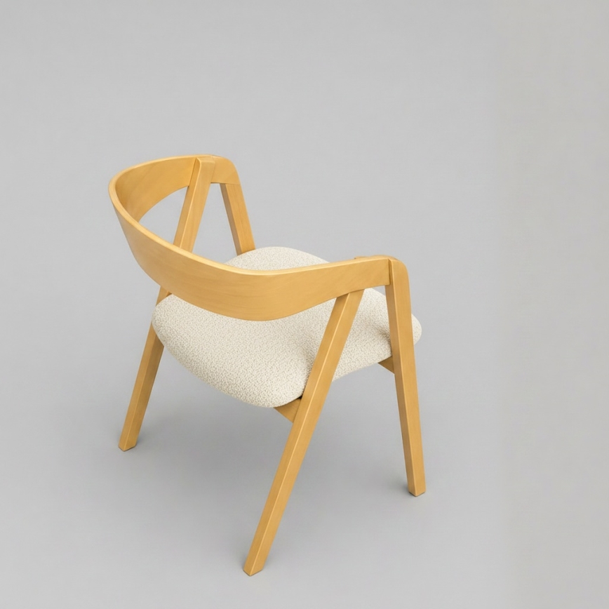 Chaise de salle à manger LUSO chêne/beige