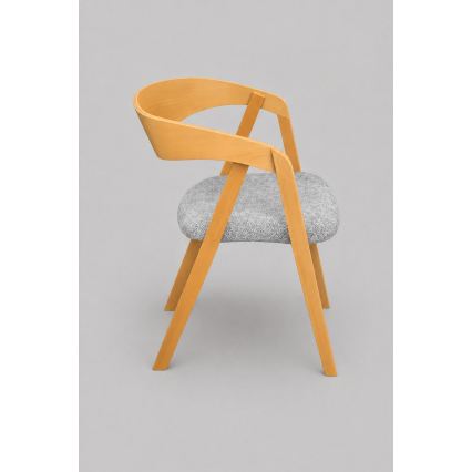 Chaise de salle à manger LUSO chêne/gris