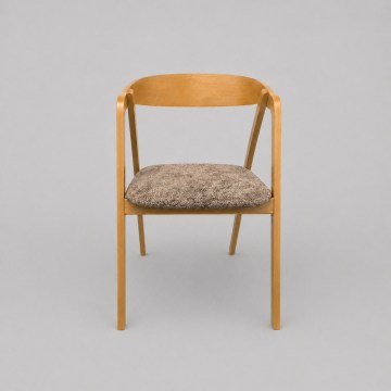 Chaise de salle à manger LUSO chêne/marron