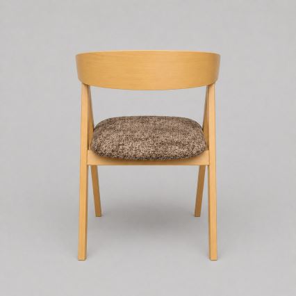 Chaise de salle à manger LUSO chêne/marron
