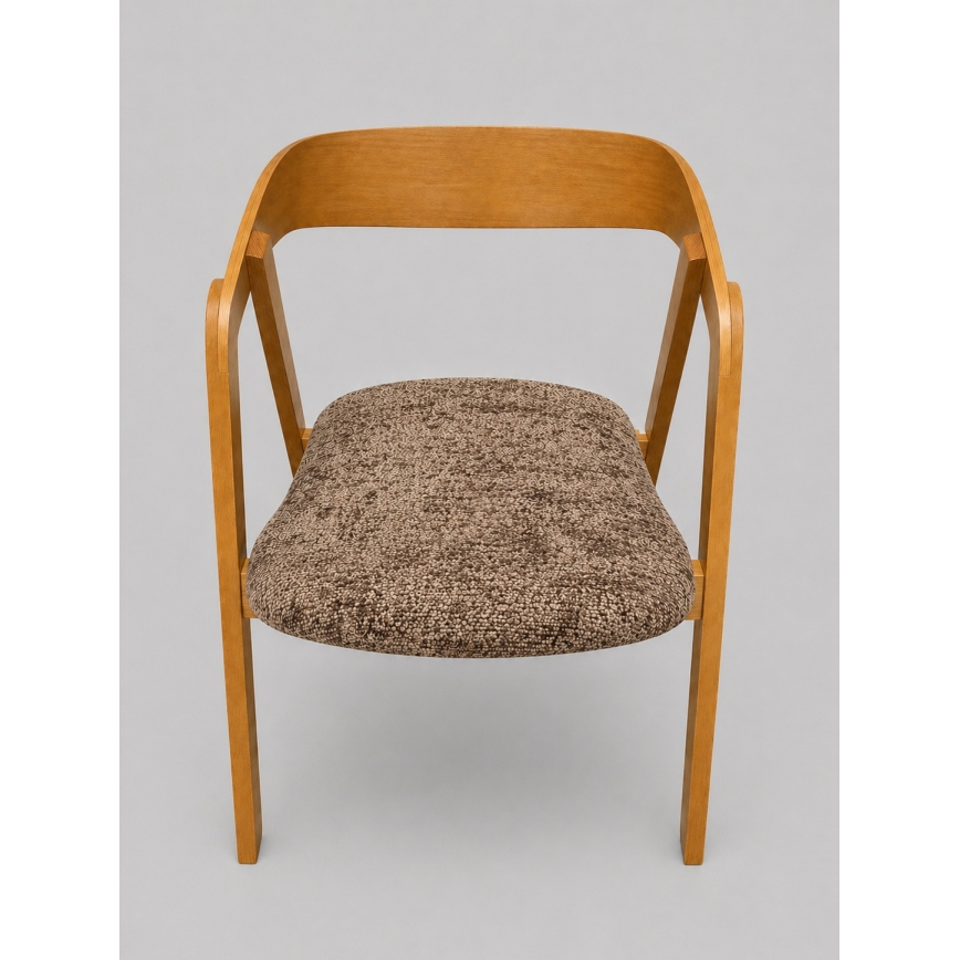 Chaise de salle à manger LUSO chêne/marron