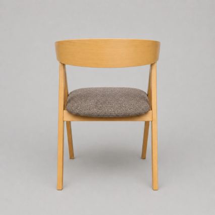 Chaise de salle à manger LUSO chêne/marron