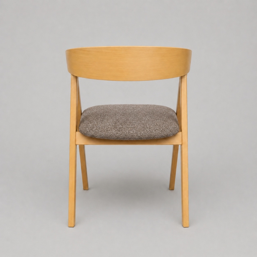 Chaise de salle à manger LUSO chêne/marron